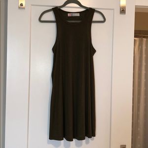 FREE PEOPLE Green T-shirt dress